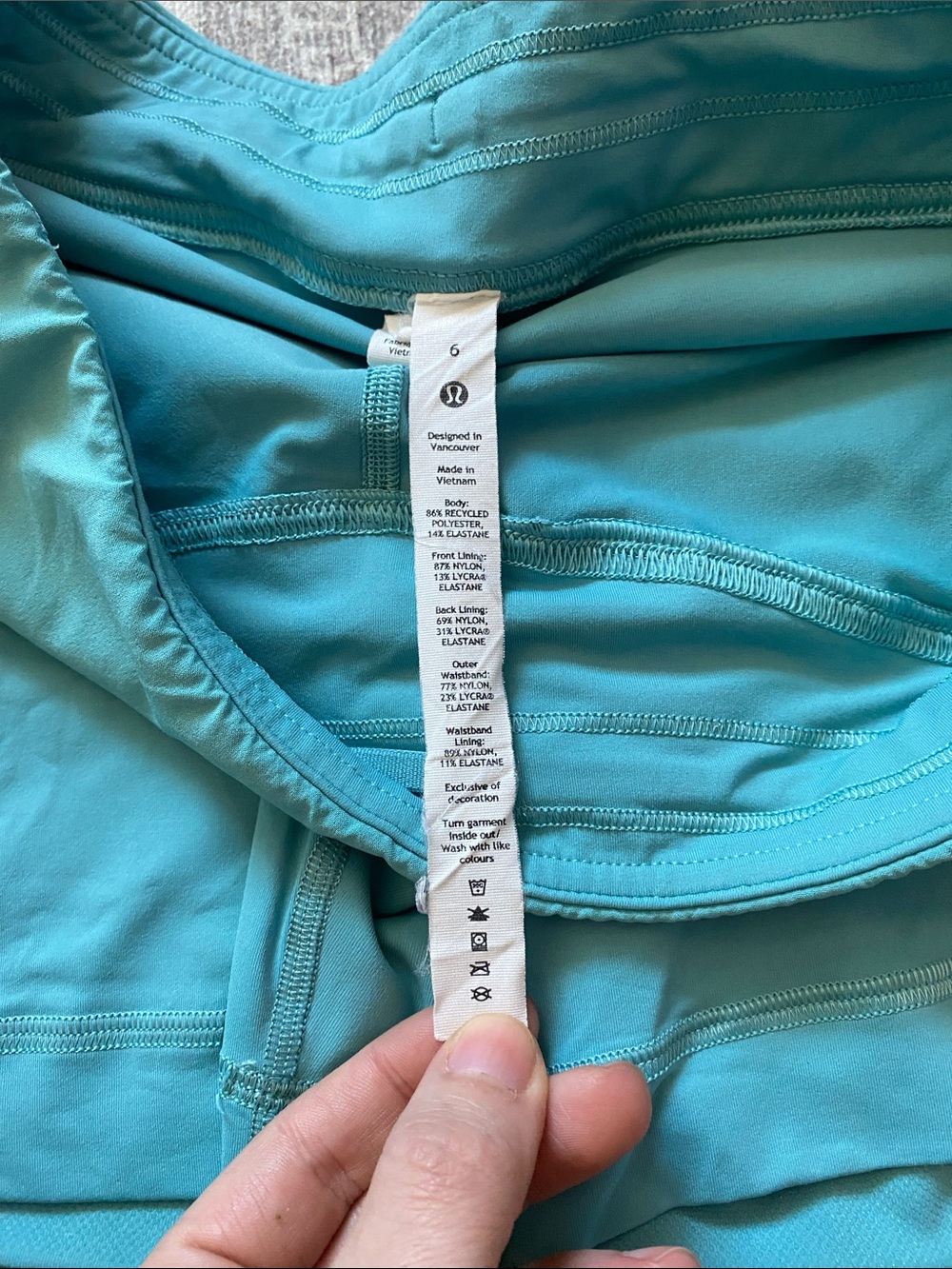 Lululemon Peek Pleat High-Rise Tennis
Skirt in Tidal Teal - Picture 11 of 13